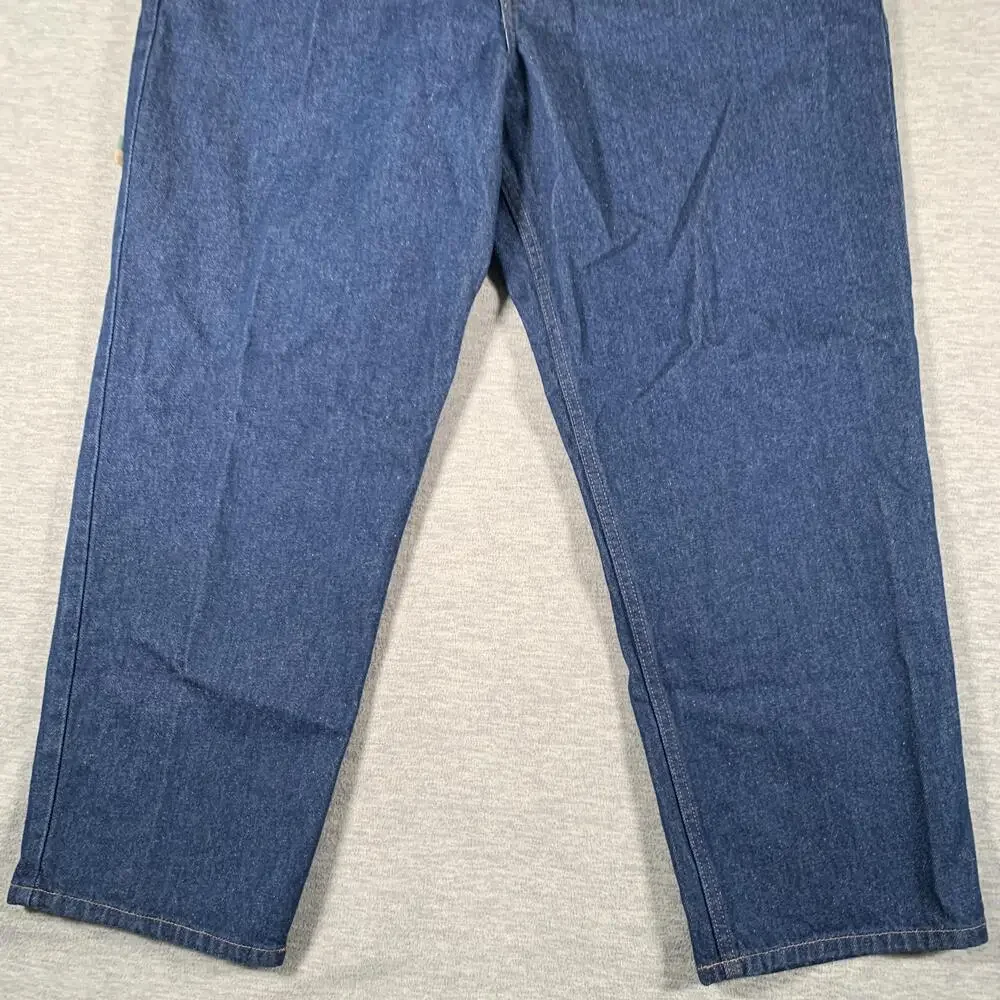 L.L.Bean Jeans Mens 42x29 Blue Comfort Waist Relaxed Straight Leg Denim 5 Pocket